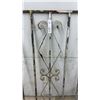 Image 4 : Decorative Wrought Iron Grille with Scrollwork and Diamond Motif, 41 x 41"