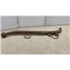 Image 3 : Antique Wooden Horse Hames with Metal Rings and Leather Horse Bridle with Metal Bit