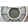 Image 4 : Antique Round Wooden Window Frame with Central Circle and Radiating Panes, White Painted, 48"
