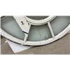 Image 9 : Antique Round Wooden Window Frame with Central Circle and Radiating Panes, White Painted, 48"
