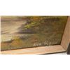 Image 7 : Three Framed Paintings: Landscape, Portraits, Largest 19 x 27"