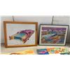 Image 2 : Vintage Transportation Art Collection Including 1935 Peugeot Poster, Kaiser Sign, and More, Largest