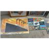 Image 5 : Vintage Transportation Art Collection Including 1935 Peugeot Poster, Kaiser Sign, and More, Largest