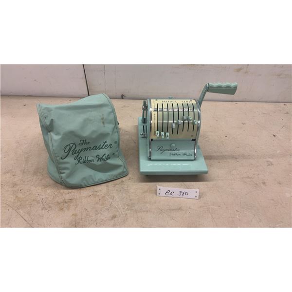 Paymaster Series 8000 Ribbon Writer Check Protector with Original Cover