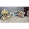 Image 2 : Vintage Ceramic Baby Planters, Valarte Portugal Landscape Vase, Figurines, and More