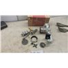 Image 7 : Stag-Handle Carving Set with Case, Manual Meat Grinder, and Decorative Utensils