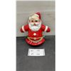 Image 1 : Vintage Plastic Blow Mold Lighted Santa Claus Christmas Decoration, 9" Tall