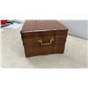 Image 6 : Dovetail Cherry-Stained Wooden Jewelry Box with Red Velvet Interior and Removable Trays, 8H X 17W X