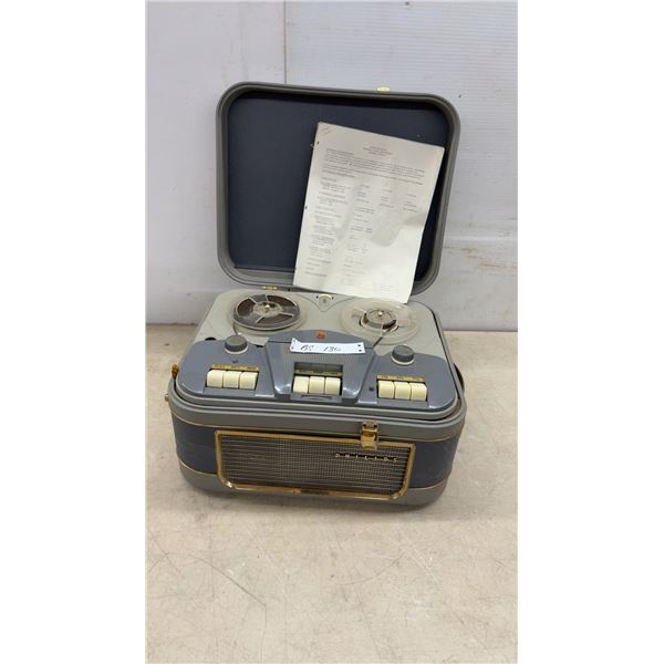 Philips EL 3542 Portable Reel-To-Reel Tape Recorder, Three-Speed, Circa 1962