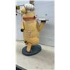 Image 2 : Resin Chef Pig Statue with Serving Tray, Kitchen Restaurant Decor, 35" Tall