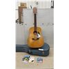 Image 1 : Norman 12-String Acoustic Guitar with Hardshell Case, Picks, and Strings, Needs TLC
