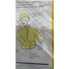 Image 5 : 2 MIK Light Industrial 100% Waterproof 3-Piece Rainsuit PVC/Polyester Yellow, Sz L & XL