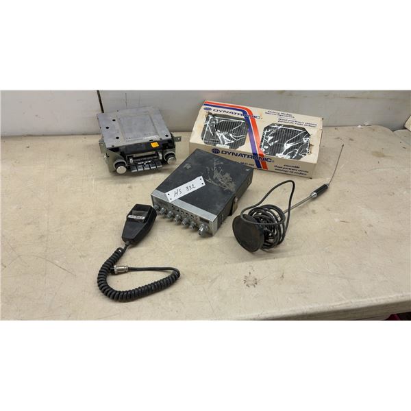 Delco GM AM/FM Stereo Cassette Car Radio, Cobra CB Radio with Microphone, and More
