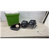 Image 1 : Coleman Party Stacker Cooler, CCM and Hockey Helmets, Baseball Glove & Ball