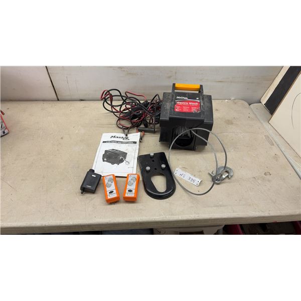 Master Lock 2009AT 12-Volt DC Electric Winch, 2,000-Pound Capacity, with Remotes and More