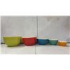 Image 3 : Vintage 5 Piece, Mayfair & Jackson Mixing Bowl Set & 2 Vintage Red Star Active Dry Yeast Tins