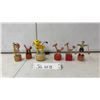 Image 1 : 6 Vintage Wooden Finger Push Puppets
