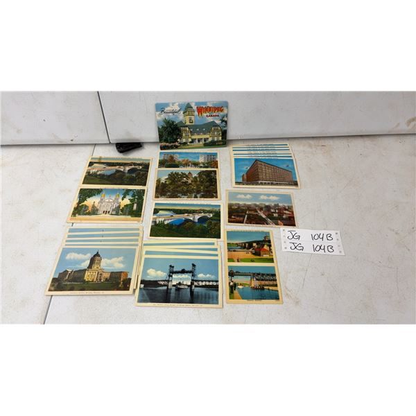 24 Vintage Postcards of Winnipeg & Selkirk. Easton Co. St. Boniface Cathedral & More