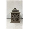 Image 2 : Vintage Cast Iron Garden Lantern With Glass Insert. Larger One Is Made in Japan with Grape Leaves
