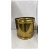 Image 4 : 32" Tall Plastic Planter, Brass Planter, Small Wooden Bucket, Wooden Rocking Chair About 12" Tall &