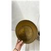 Image 5 : 32" Tall Plastic Planter, Brass Planter, Small Wooden Bucket, Wooden Rocking Chair About 12" Tall &