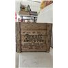 Image 3 : Large Wooden Crate Advertising: It's Glass Don't Break It. Recall Assorted From United DrIg Com.
