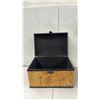 Image 2 : Fabric Stprage Chest With Metal Hnadles On The Side. 10.25 x 10.75"