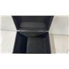Image 3 : Fabric Stprage Chest With Metal Hnadles On The Side. 10.25 x 10.75"