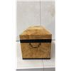 Image 4 : Fabric Stprage Chest With Metal Hnadles On The Side. 10.25 x 10.75"