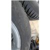 Image 5 : Set of Four Tires and Rims P235/60R18 M+S Tires on 5-Spoke Silver Alloy Wheels Good Tires