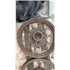 Image 4 : Vintage Wooden Spoke Wheel with Pneumatic Tire and Metal Hub