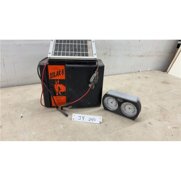 Co-Op Solar 6 Solar Fence Controller with Solar Panel and Bios Thermometer/Hygrometer