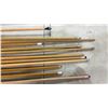Image 3 : Collection of Assorted Pool Cues Including Durham Score 1971, Bridge Stick and More