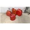 Image 1 : Lot of Four Fuel Containers Including Eagle Type I Safety Can