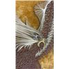 Image 5 : Vintage String Art Eagle on Gold Velvet Board, 36 x 32"