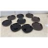 Image 4 : Dark Brown and Black Ceramic Dinnerware Set Including Plates, Bowls, and More