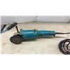 Image 2 : Makita 9005B 5" Disc Grinder, Skilsaw 5250-05 Classic Circular Saw, and Ryobi Cordless Caulk Gun