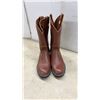 Image 4 : Brown Leather Roper Boots Men's Sz 8
