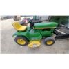 Image 1 : John Deere 112 Square-Fender Garden Tractor with Mower Deck Needs Tune up Not Running from Sitting