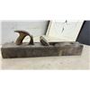 Image 3 : Vintage Wooden Jointer Plane, Hand Saw, Hacksaw, and Adjustable Wrench and More