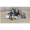 Image 1 : Assorted Avon Pipe-Shaped Cologne Bottles, Porcelain Figurines, Music CDs, and More