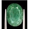 Image 1 : 9.45 Ct Certified Brazillian Emerald Gemstone ($8,650 Appraisal)