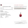 Image 3 : 2 Ct Certified Silver Ruby Gemstone Pendant ($3,311 Appraisal)