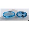 Image 1 : 52.47 Ct Certified Royal Blue Topaz Gemstone Pair ($13,350 Appraisal)