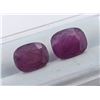 Image 2 : 8.52 Ct Certified Mozambique Ruby Gemstone Pair ($10,850 Appraisal)