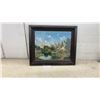 Image 2 : "Apple Blossom Time" Print by George M. Drew, 21 x 25", Framed
