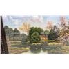Image 4 : "Apple Blossom Time" Print by George M. Drew, 21 x 25", Framed