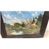 Image 6 : "Apple Blossom Time" Print by George M. Drew, 21 x 25", Framed