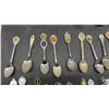Image 3 : Collection of 44 Souvenir Spoons, Yeti Can & Vintage Mexican Mayan Style Stone Burial Mask, Onyx