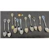 Image 6 : Collection of 44 Souvenir Spoons, Yeti Can & Vintage Mexican Mayan Style Stone Burial Mask, Onyx